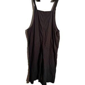 Lucy & Yak Size 16UK Overall Dress Black Boho Hippie Festival